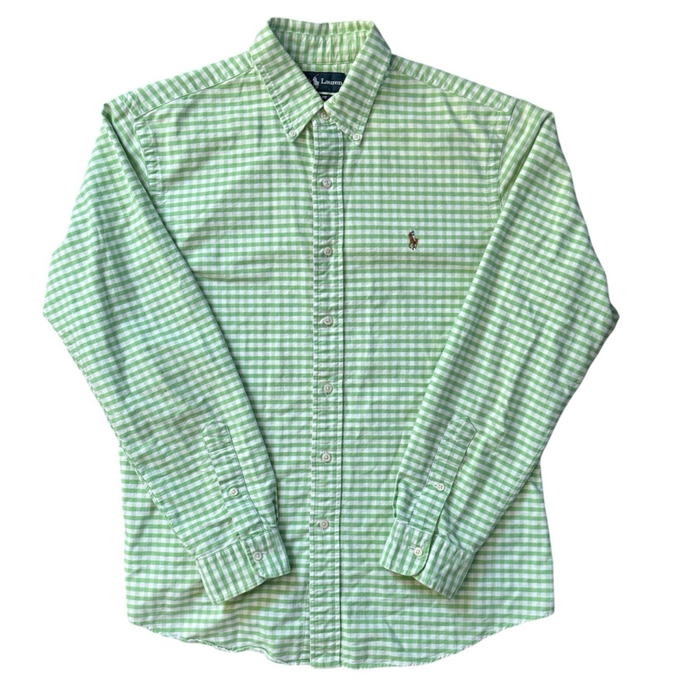 90s Ralph Lauren green button down